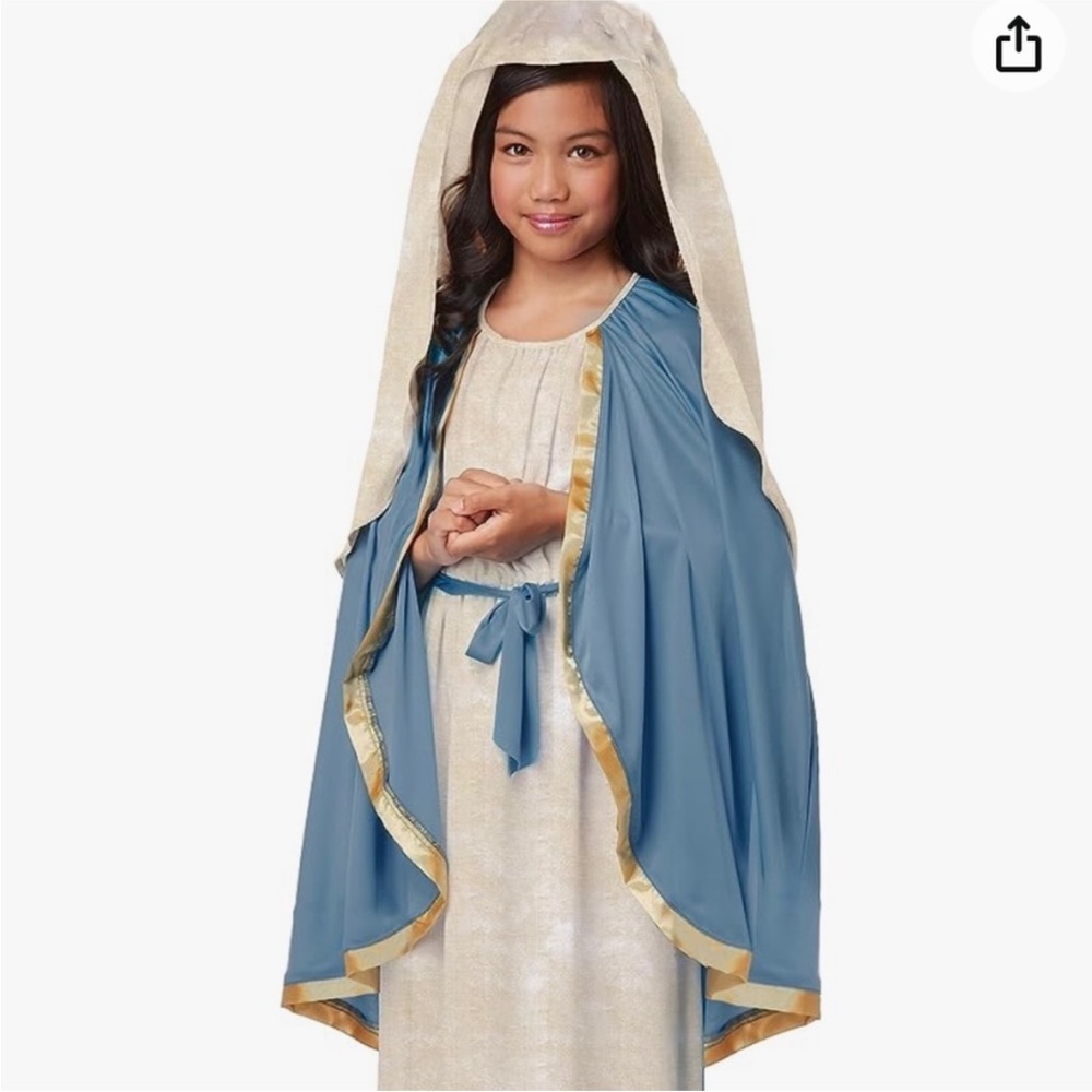 New Girls Virgin Mary Costume Size Small